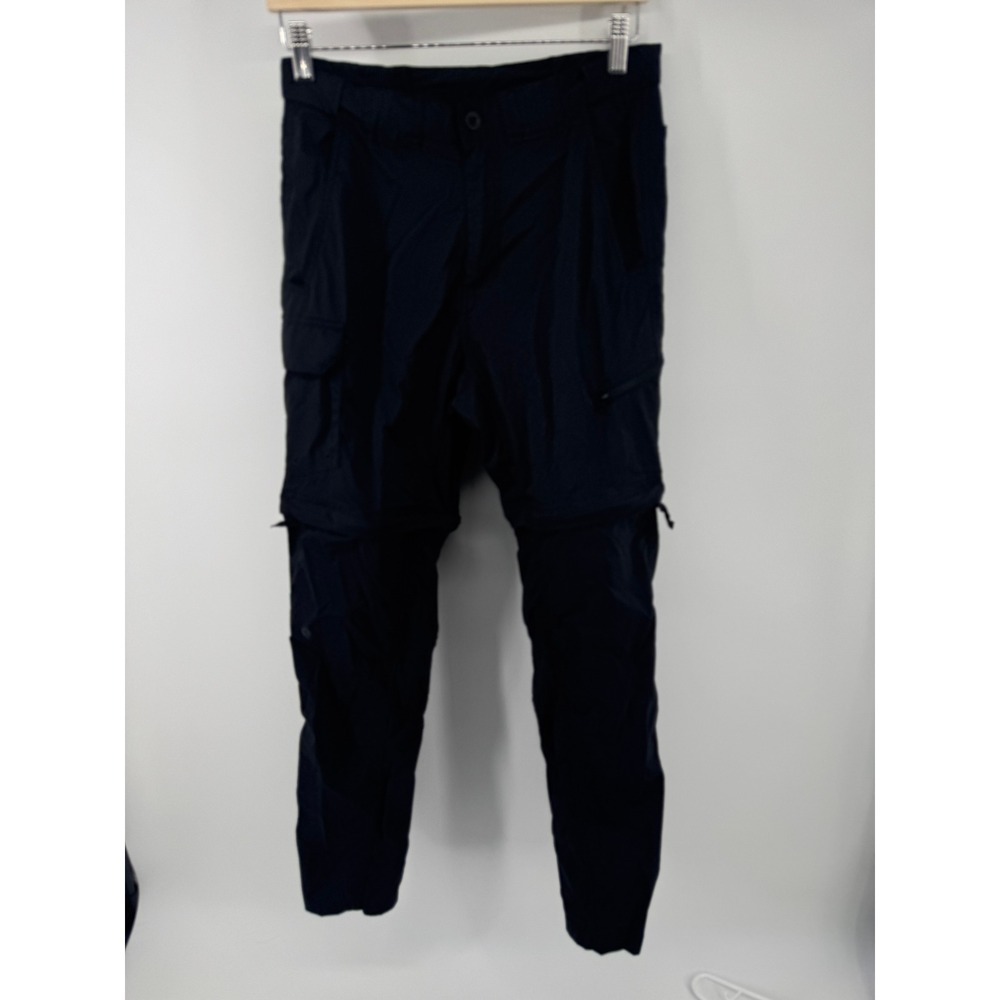 Magellan Outdoors Fish Gear Convertible Pants Mens Small Black Water Repellent